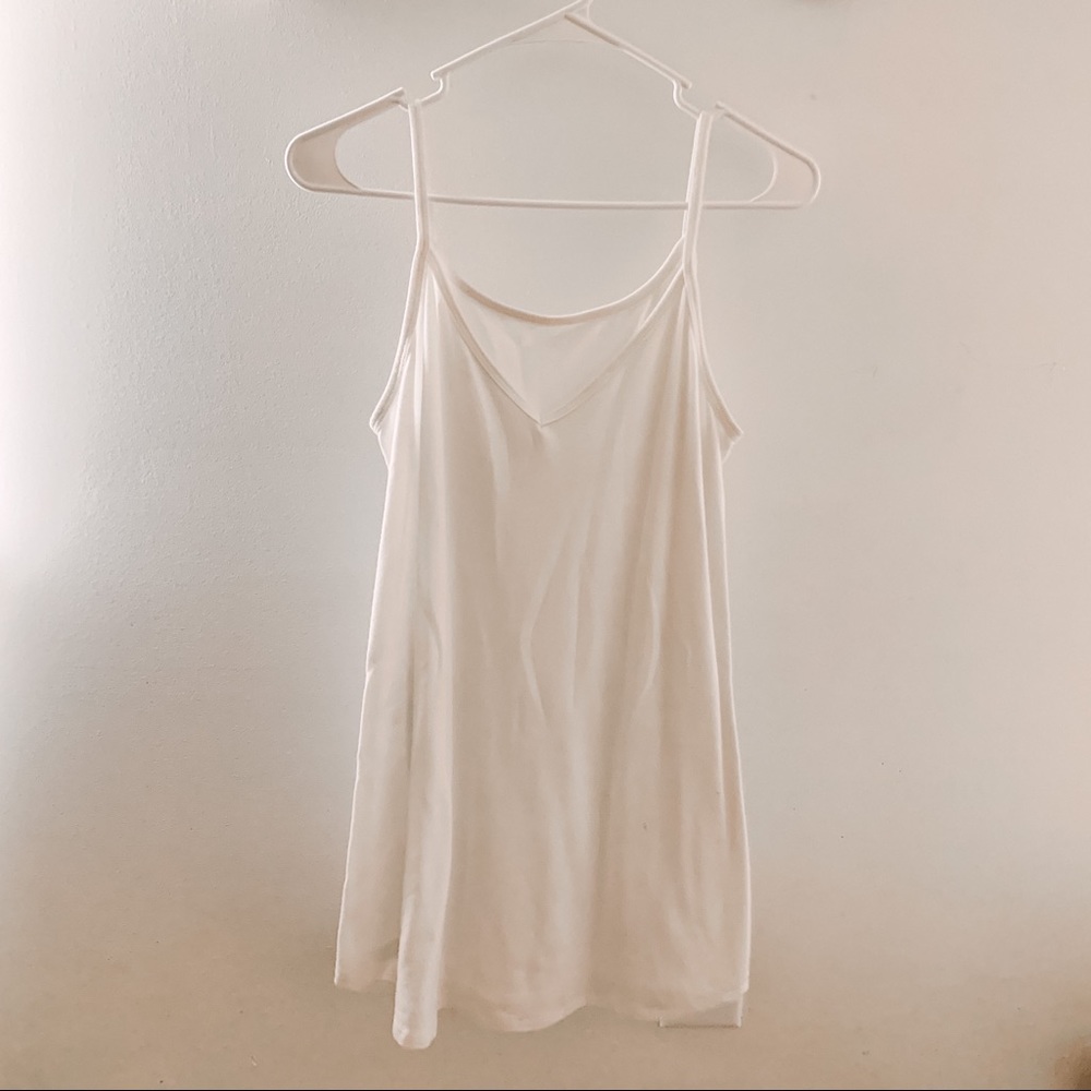 Dress Up long white tank